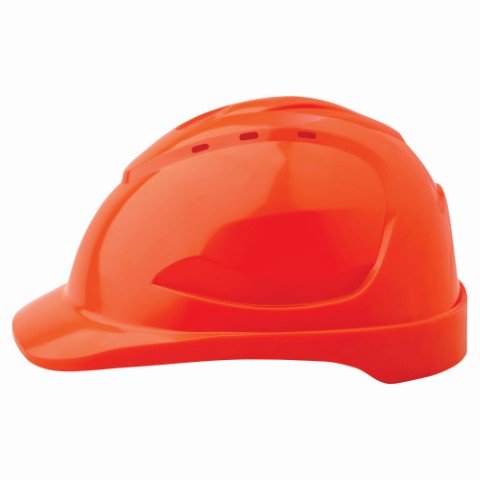 PROCHOICE V9 HARD HAT VENT PUSHLOCK HARN - FL ORANGE